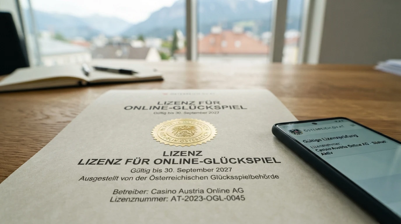 Offizielles Dokument zur österreichischen Glücksspielkonzession nach § 12a GSpG vor dem Hintergrund von EU-Lizenzdokumenten