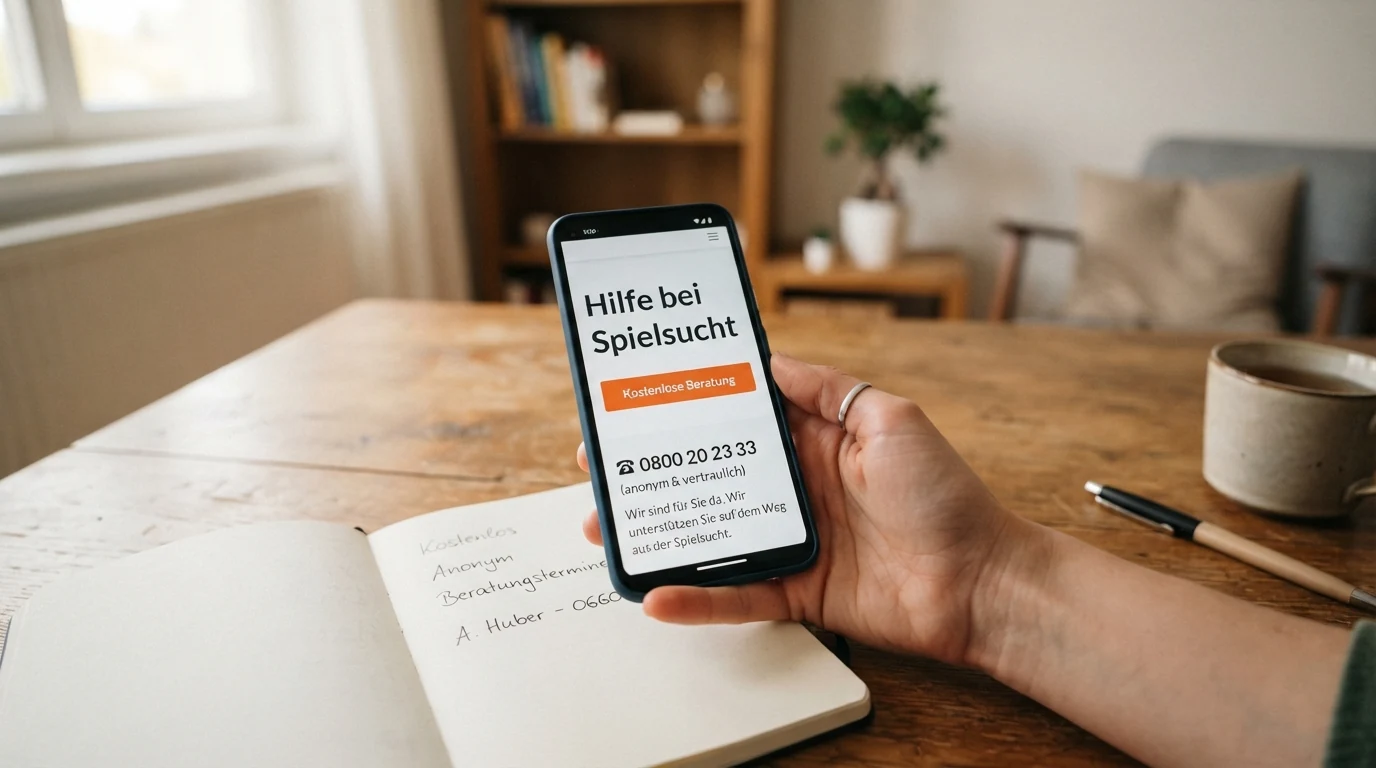 Eine Infografik mit den wichtigsten österreichischen Hilfsangeboten: Hotline-Nummer, Adressen und das BMF-Logo